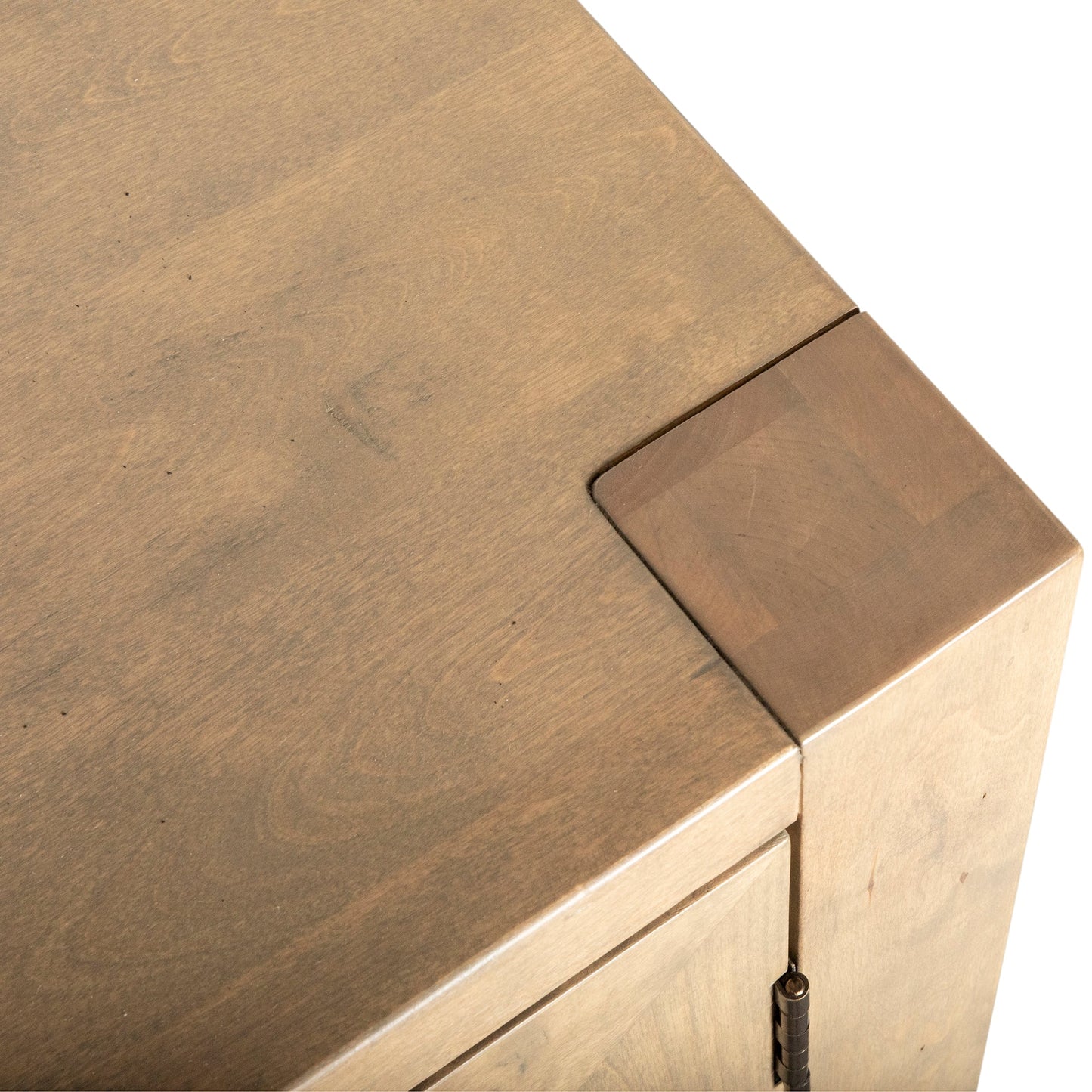80" Gray Birch Wood Sideboard