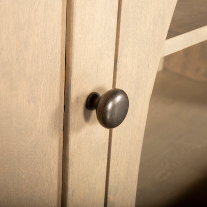 80" Gray Birch Wood Sideboard