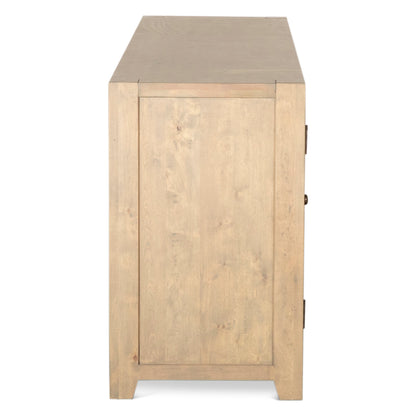 80" Gray Birch Wood Sideboard