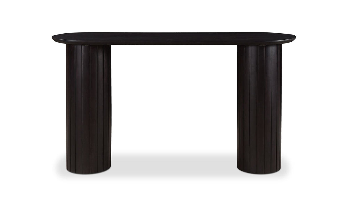 54" Black Acacia Console Table