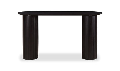 54" Black Acacia Console Table