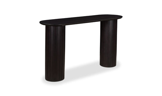 54" Black Acacia Console Table