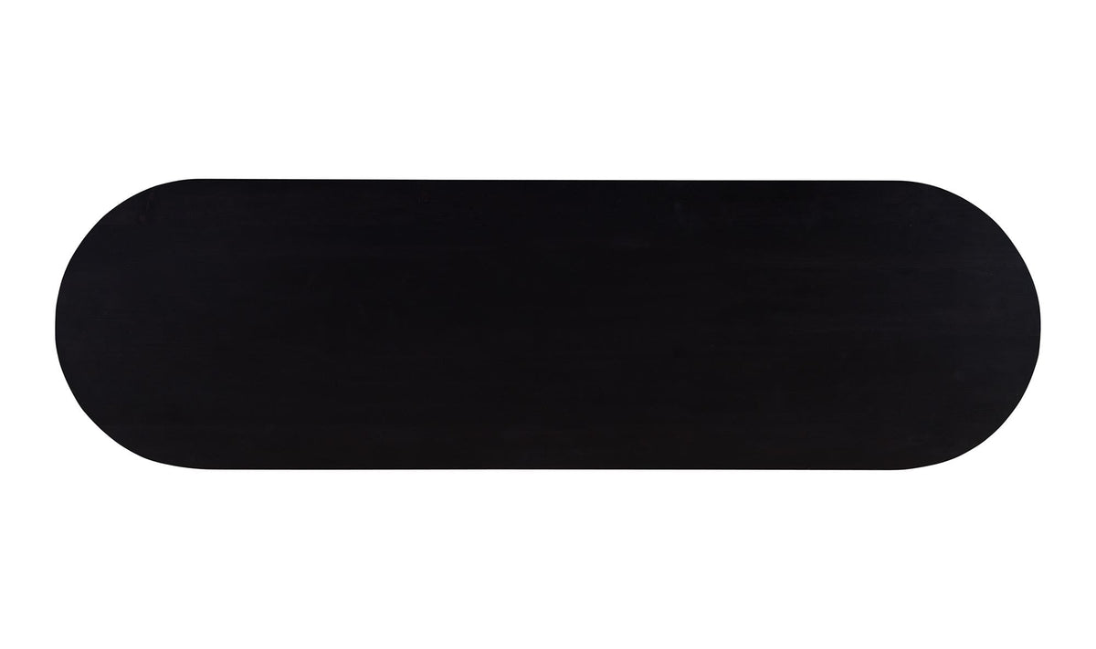 54" Black Acacia Console Table