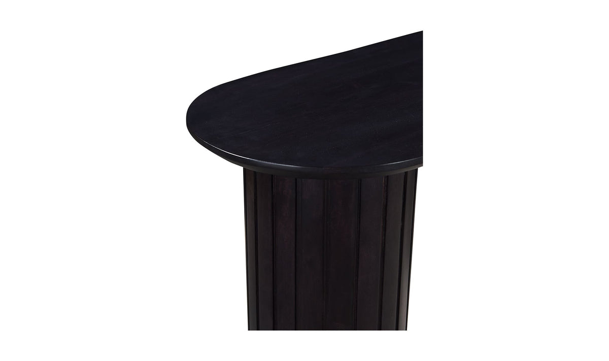 54" Black Acacia Console Table