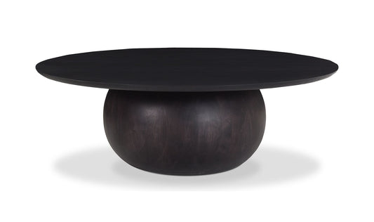 42" Black Acacia Coffee Table
