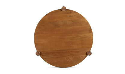39.5" Vintage Brown Mango Wood Coffee Table
