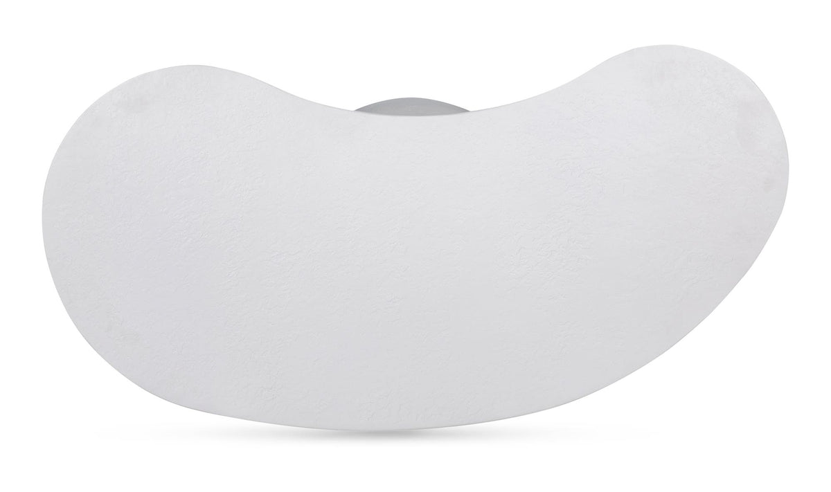 47" White Concrete Outdoor Coffee Table