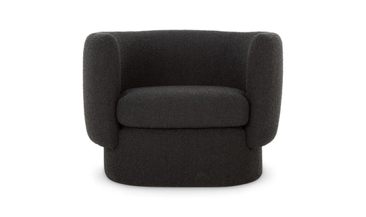 40" Maya Black Upholstered Accent Chair