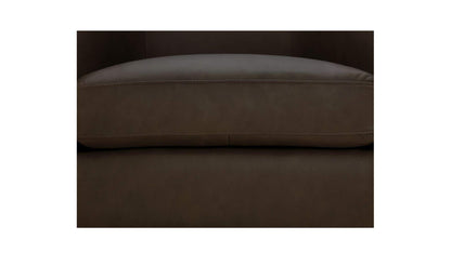 31.1" Taupe Leather Swivel Accent Chair