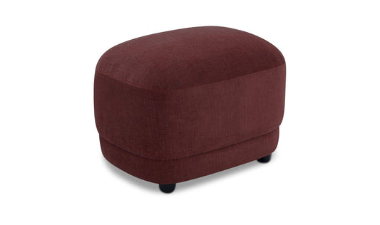 25.2" Berry Upholstered Ottoman