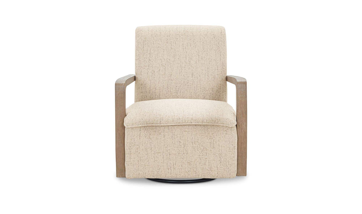 30.31" Pebble Upholstered Swivel Accent Chair