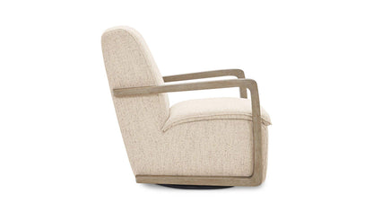 30.31" Pebble Upholstered Swivel Accent Chair
