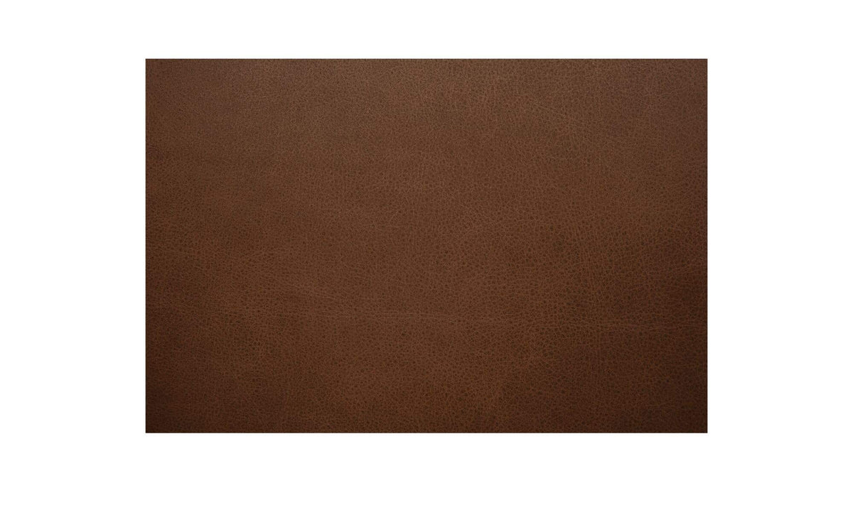 35.43" Brown Leather Accent Chair