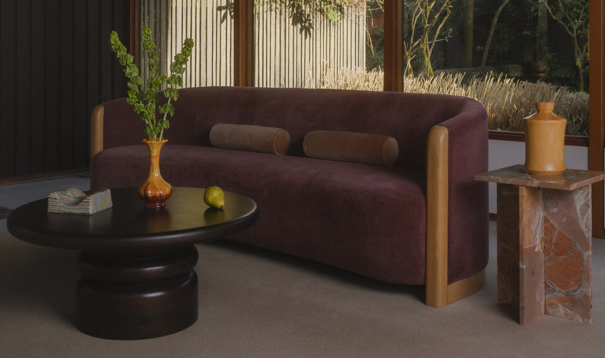35" Brown Mango Wood Coffee Table