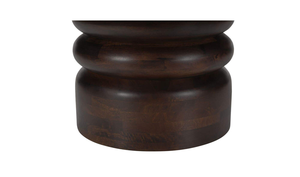 35" Brown Mango Wood Coffee Table