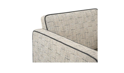30" Beige Upholstered Accent Chair