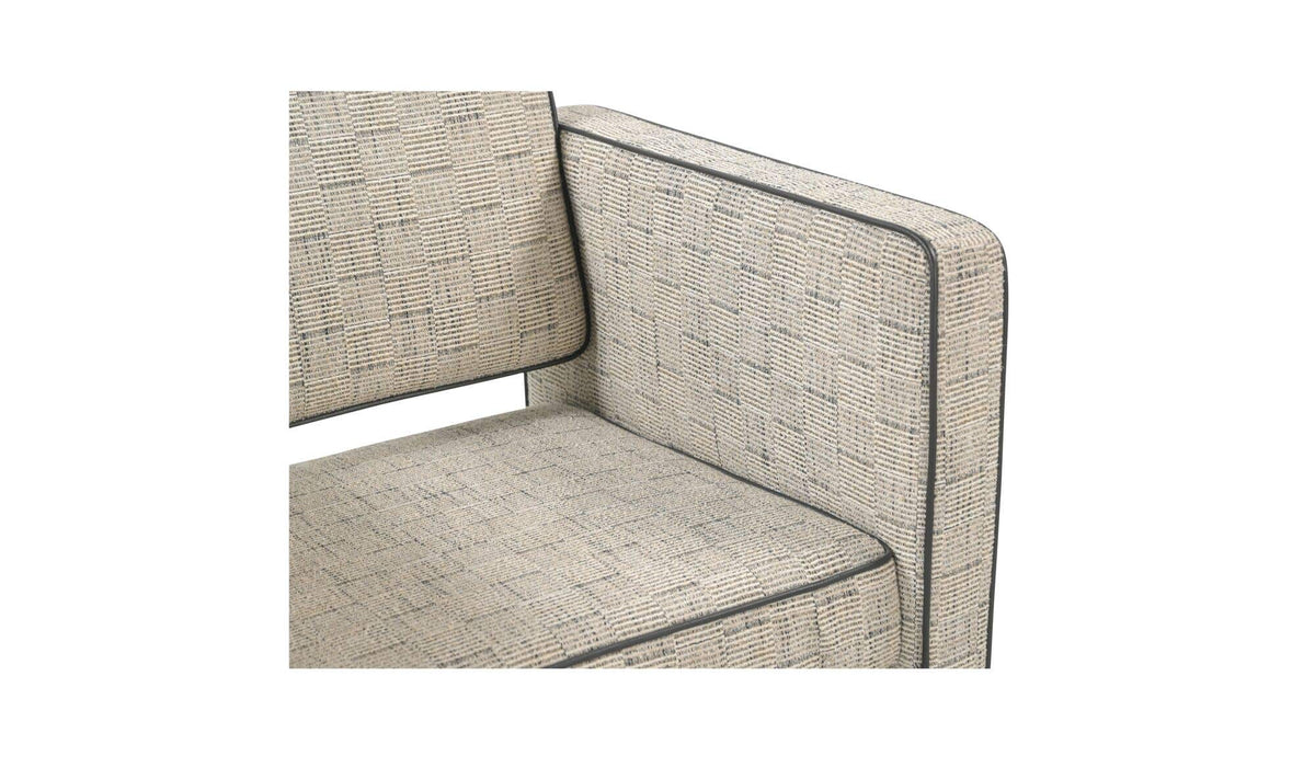 30" Beige Upholstered Accent Chair