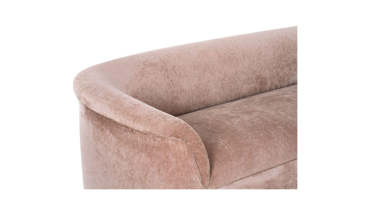 109" Blush Upholstered Sofa