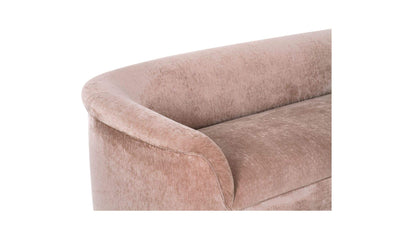 109" Blush Upholstered Sofa