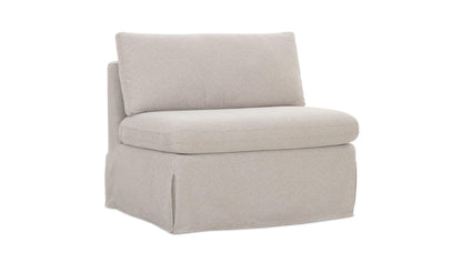 39" Beige Upholstered Accent Chair