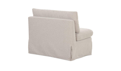 39" Beige Upholstered Accent Chair