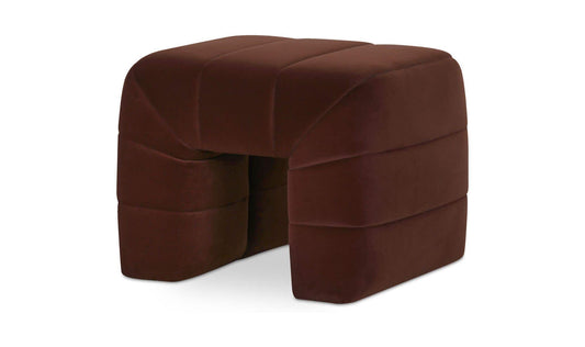 23" Warm Brown Wood Stool