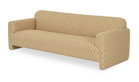 90" Chartreuse Upholstered Sofa