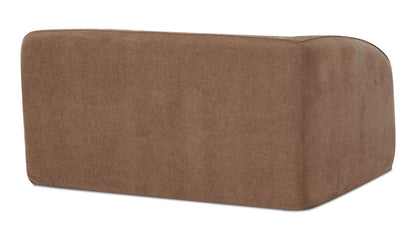 59.8" Mocha Upholstered Left Facing Left Arm Facing Chair
