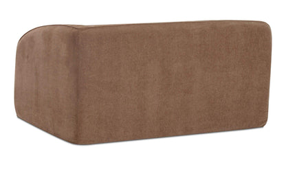 59.8" Mocha Upholstered Right Facing Right Arm Facing Chair