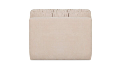 36.2" Oatmeal Upholstered Slipper Chair