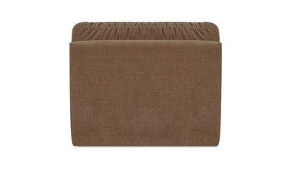 36.2" Taupe Upholstered Slipper Chair