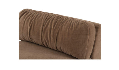 36.2" Taupe Upholstered Slipper Chair