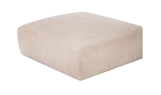 40.9" Oatmeal Upholstered Ottoman