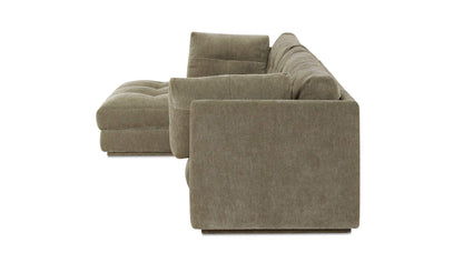 114.96" Sage Green Upholstered Left Facing Sectional