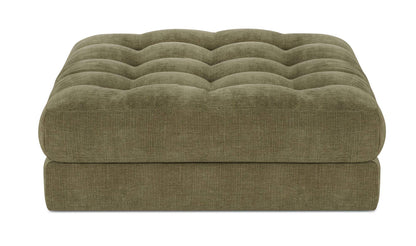 52" Olive Upholstered Ottoman