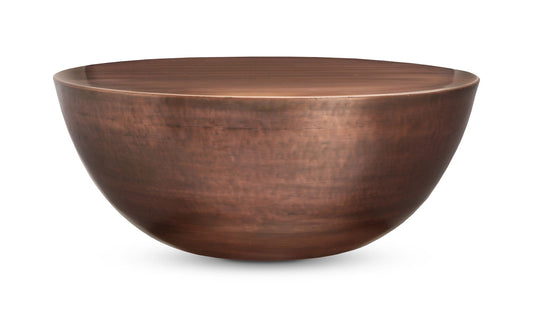 31.25" Copper Iron Coffee Table
