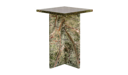 14" Rainforest Green Marble Side Table