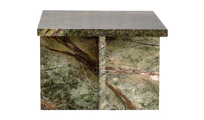 14" Rainforest Green Marble Side Table