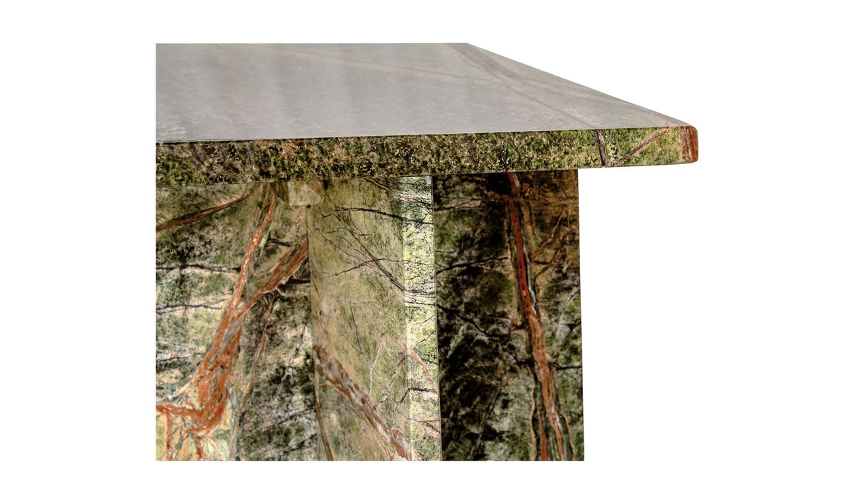 14" Rainforest Green Marble Side Table