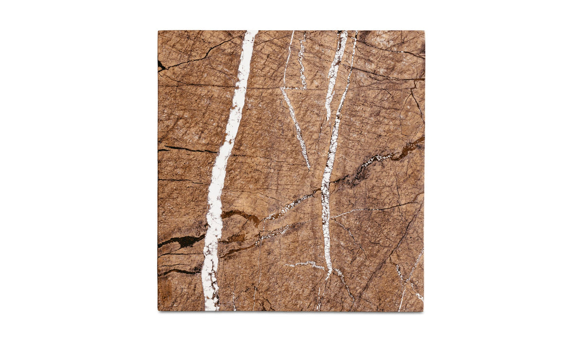 14" Golden Forest Marble Side Table