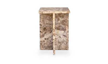 14" Panther Marble Side Table