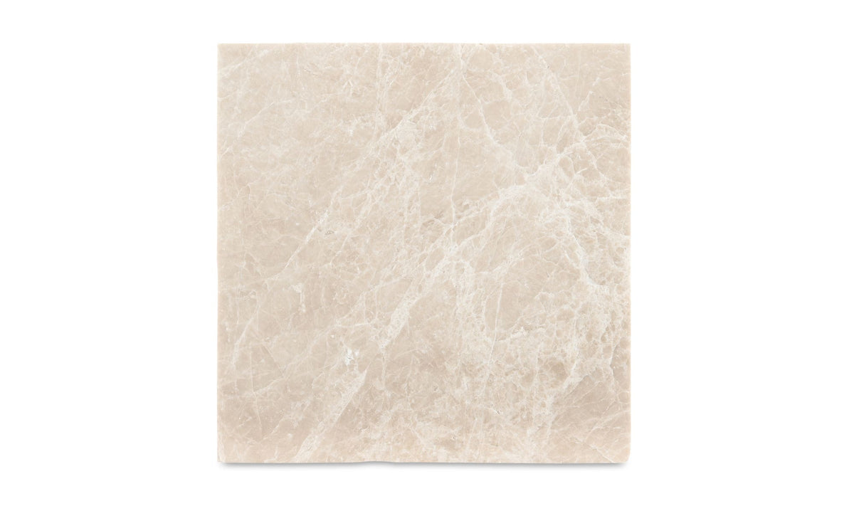 12.5" Botticino Marble Side Table