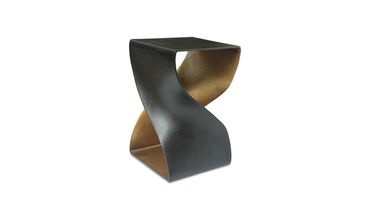 14" Black Aluminum Side Table