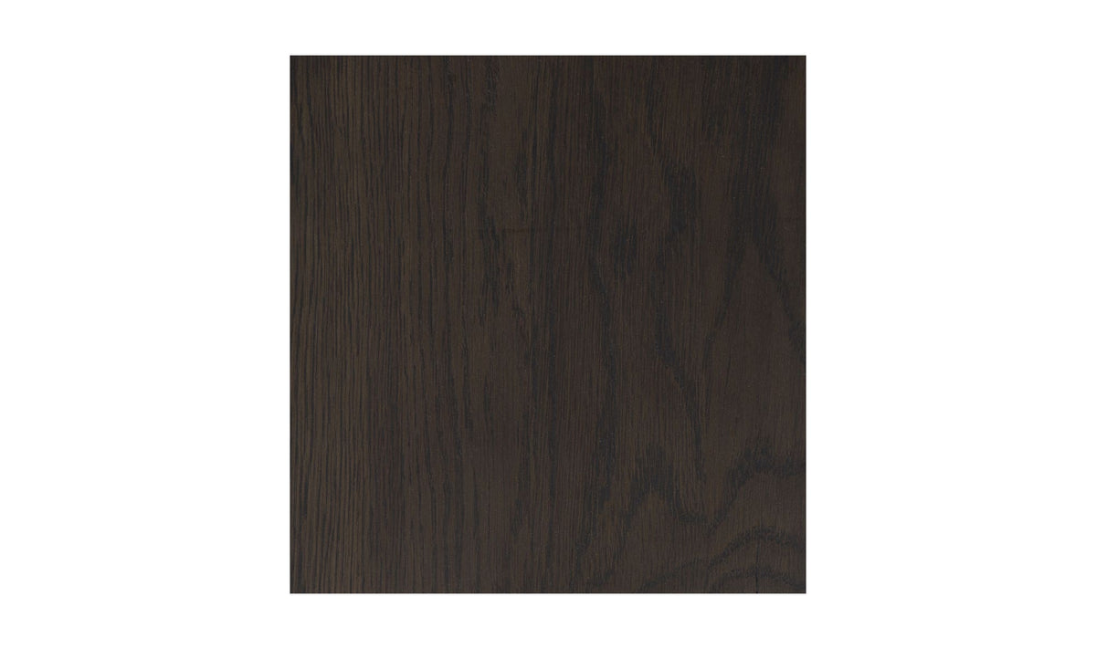 39" Dark Brown Solid Oak Coffee Table