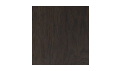 39" Dark Brown Solid Oak Coffee Table