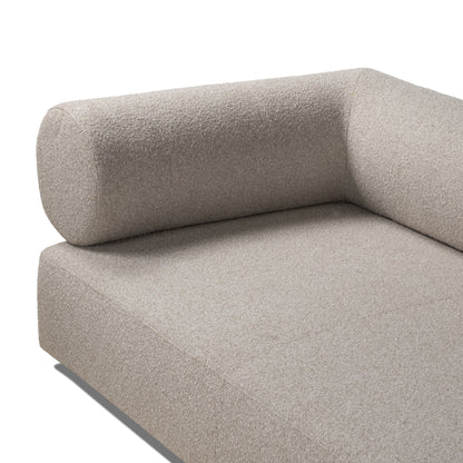 94" Pewter Boucle Upholstered Sofa