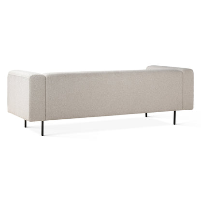 94" Cream Boucle Tufted Upholstered Sofa