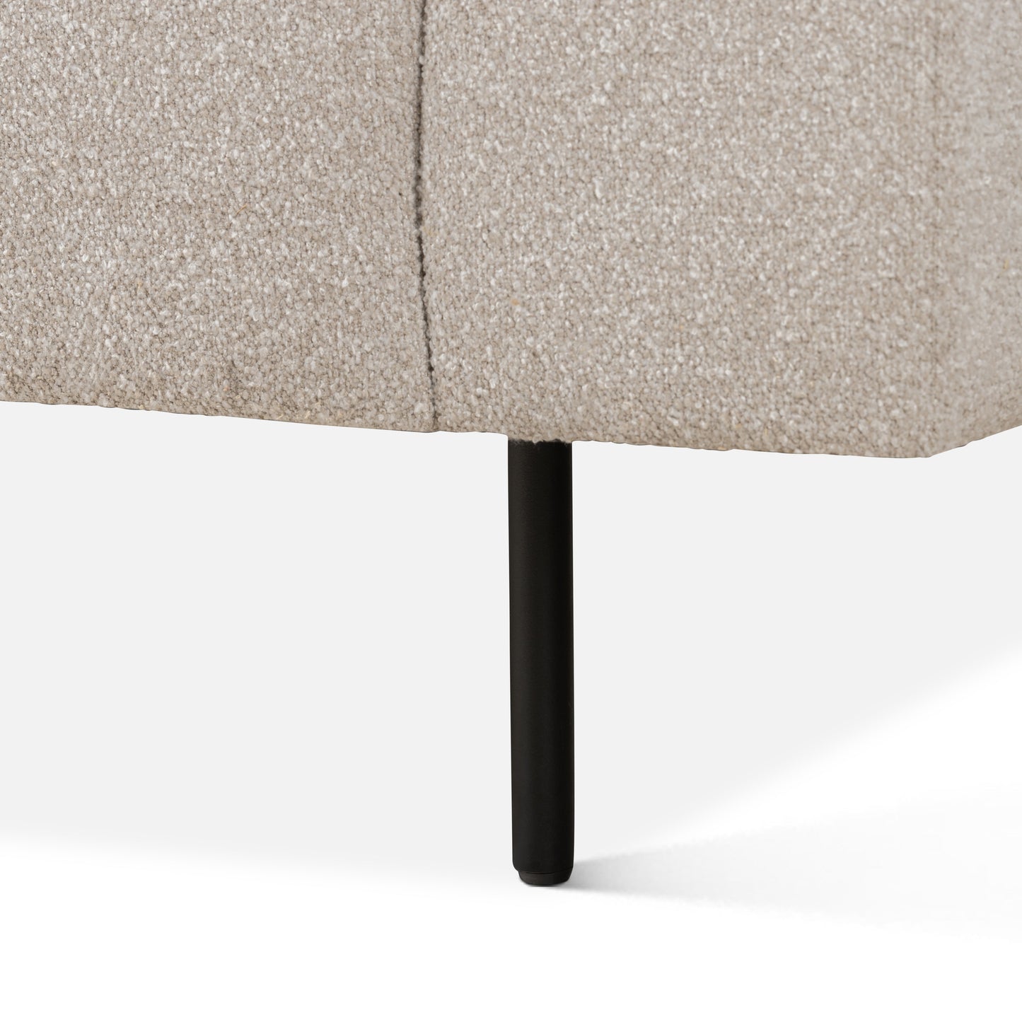 94" Cream Boucle Tufted Upholstered Sofa