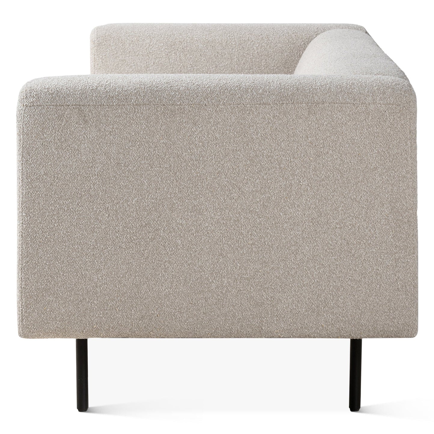 94" Cream Boucle Tufted Upholstered Sofa