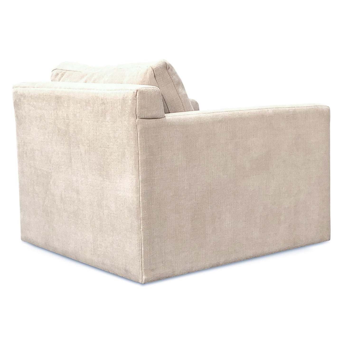 40" Oat Chenille Upholstered Accent Chair